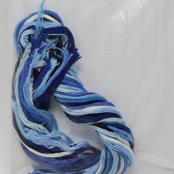 Artecy Cross Stitch Kit Blue Dragon #13130 Pattern Instructions & Floss - Picture 4 of 4